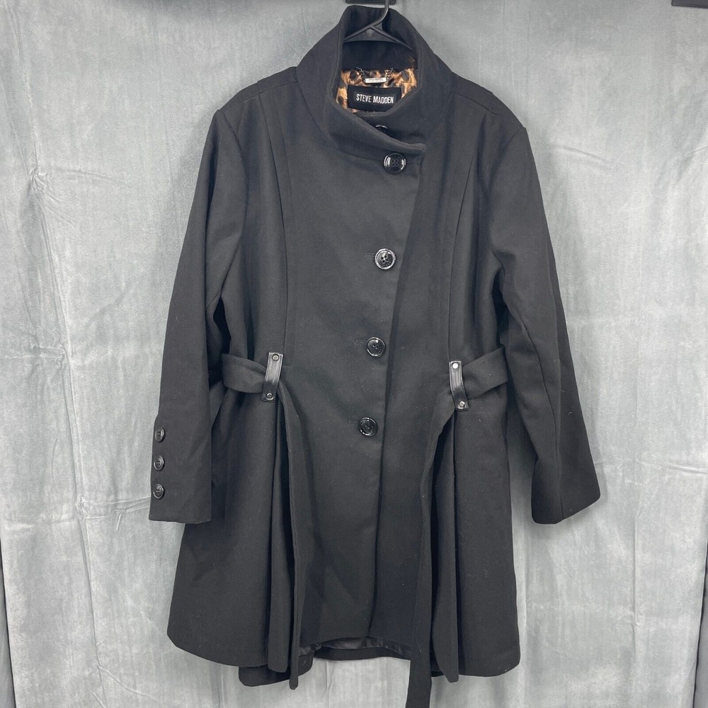Steve Madden Black Pea Coat